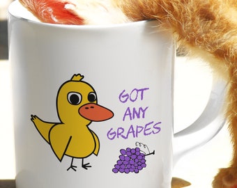 Got Any Grapes Duck Gift | Lemonade Stand Song Mug - A Great Present for Anyone who Loves Birds, Ducks, Geese, Duck Jokes and Puns!