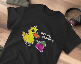Entenlied Shirt | Weintrauben Geschenk | Kalt frischer selbstgemachter Limonadenständer Meme | Lustige Knebel Geschenke | Hast du Kleber?