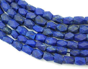 Lapis Lazuli Afghani Heishi Beads (4mm) Faceted Rustic Small Genuine Lapis Gemstone Made in Afghanistan Wholesale (1685F583) Lapis