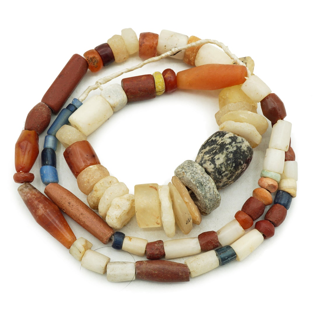 Perles De Cornaline Anciennes Authentiques Du Mali - Artisanat Africain