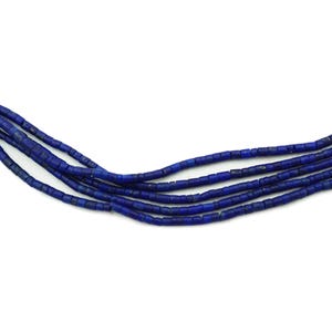 VERY TINY Lapis Lazuli Afghan Heishi Beads (1mm) High Quality Genuine Lapis Gemstone Made in Afghanistan (2687A052) Rustic