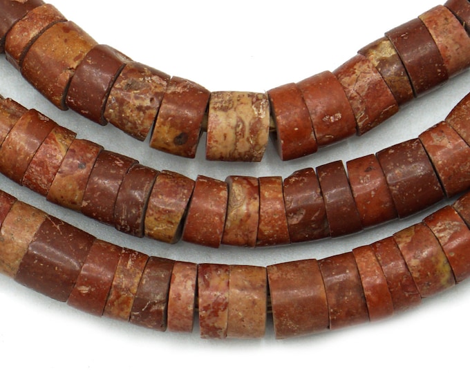 Small Bauxite Stone Beads Found in West Africa 69mm Rustic Etsy