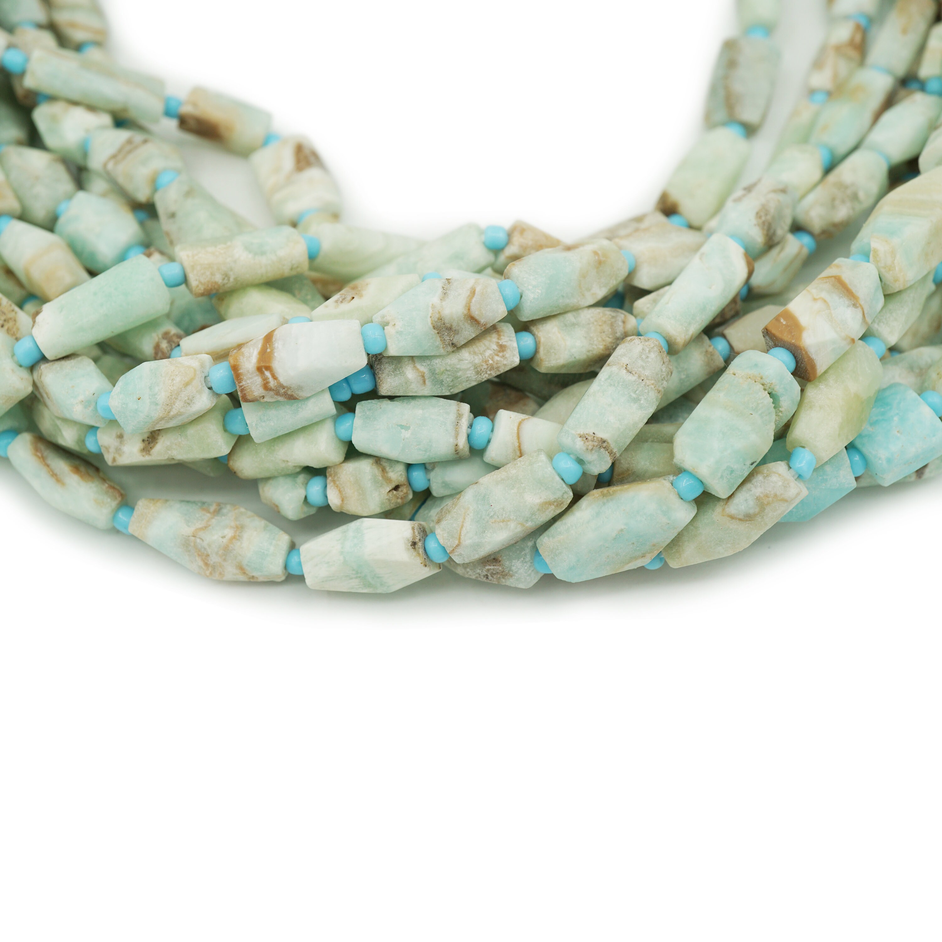 Turquoise Colcite Afghan Calcite Beads From Afghanistan (7-12mm) Carribean Calcite Mixed ...