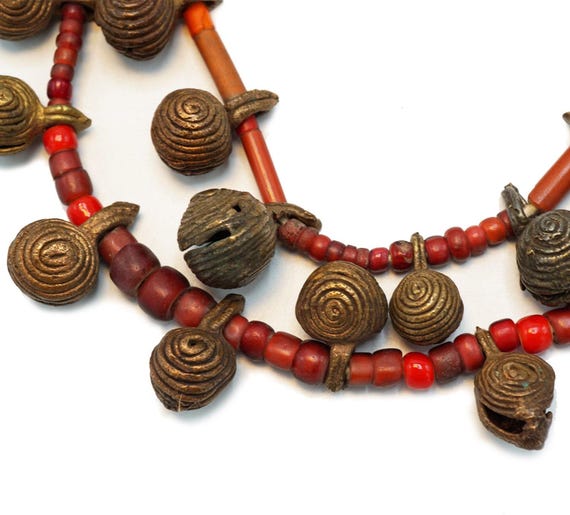 Antique African Tribal Fulani Necklace 34