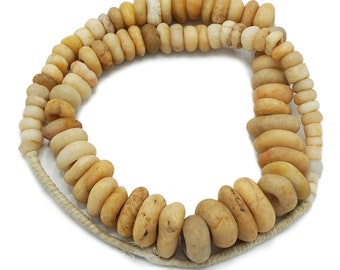 Ancient Over 1000 year old Excavated Quartz Beads from Mali (85 beads)  African trade beads - Tribal Antique Beads (593F155) Quartz