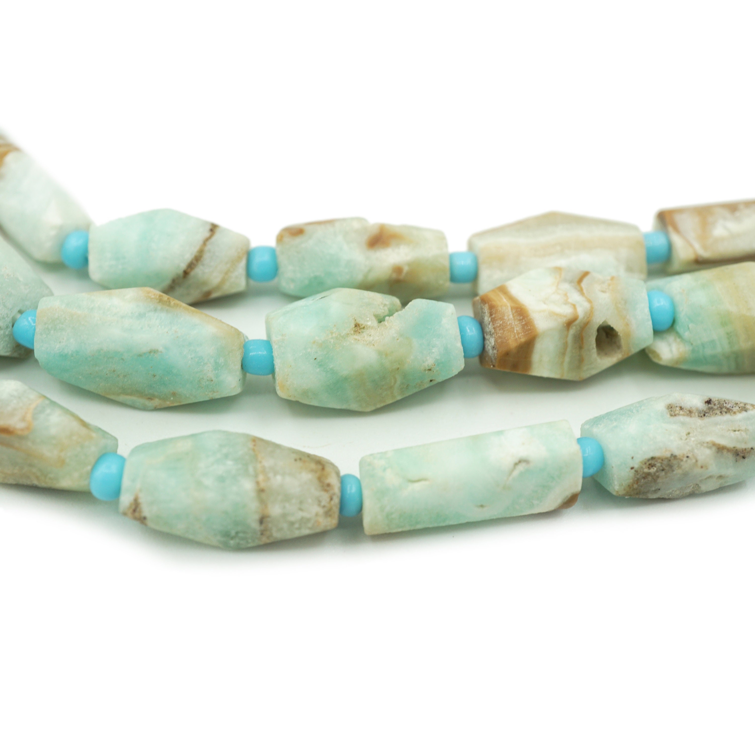 Turquoise Colcite Afghan Calcite Beads From Afghanistan (7-12mm) Carribean Calcite Mixed ...