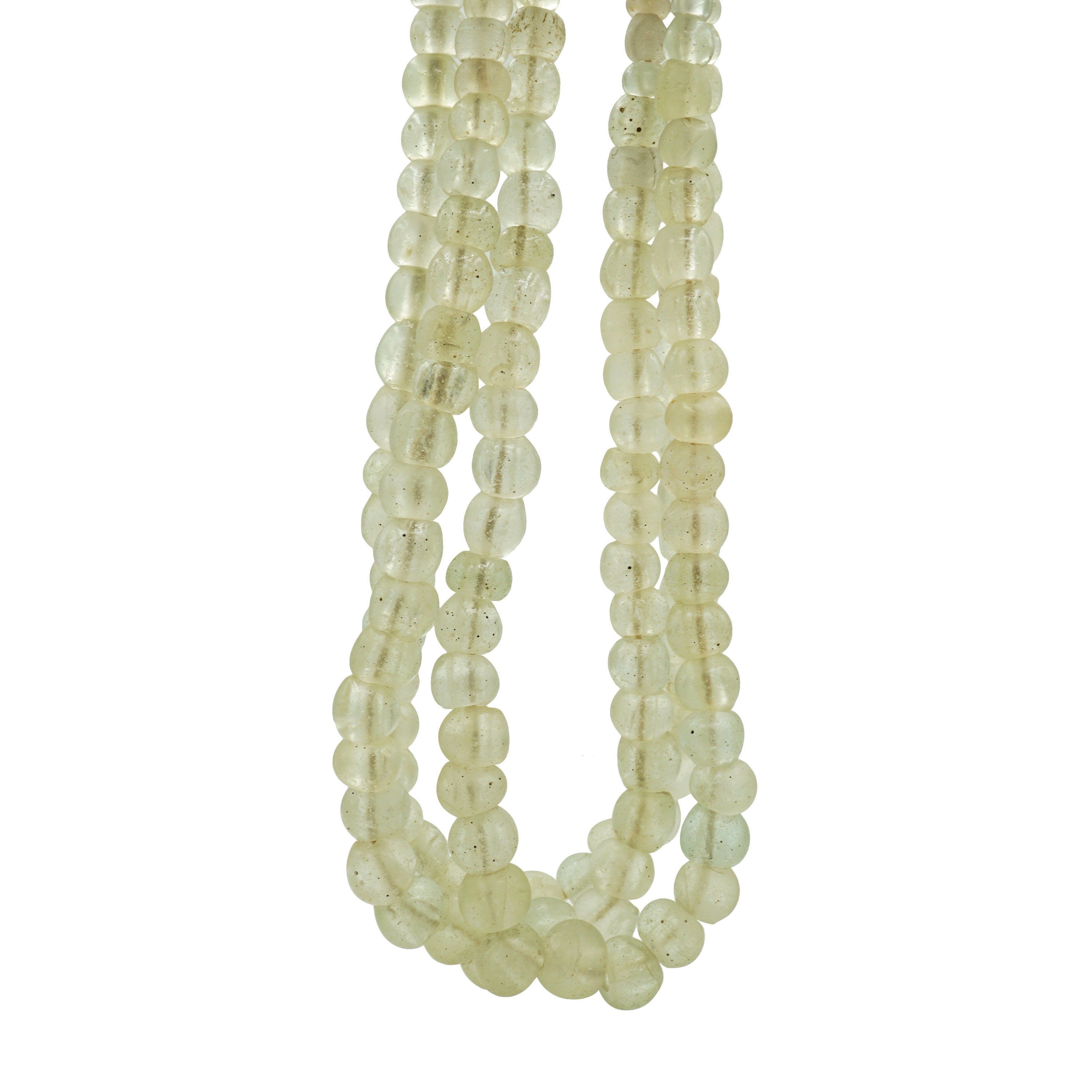 Anciennes Perles De Verre Dogon Lune Hollandaise Du Mali - Brin Long (9-13 Mm) - Neuf