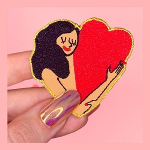 Iron-on embroidered patches