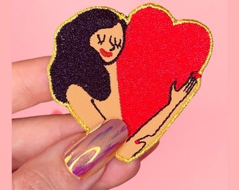 Embroidered iron-on patches