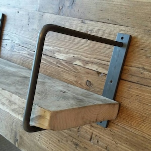 Shelf brackets steel various sizes available Handmade industrial modern sold In pairs