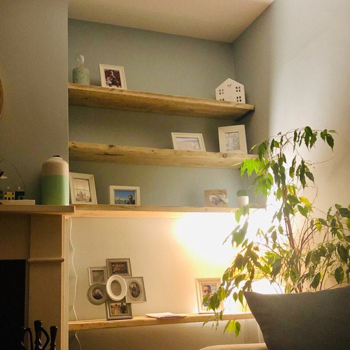 Pair of steel alcove shelf brackets DIY scaffold board Etsy