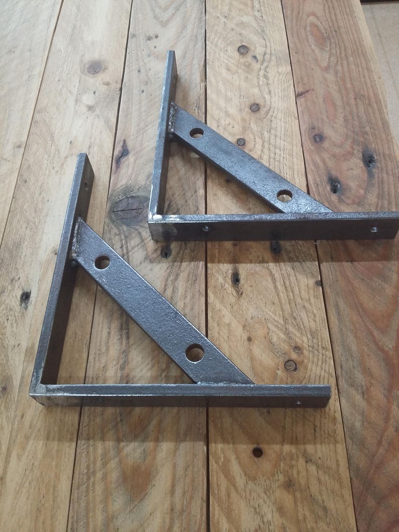 Shelf Bracket Steel Industrial Style Shelf Brackets 1 X Etsy UK
