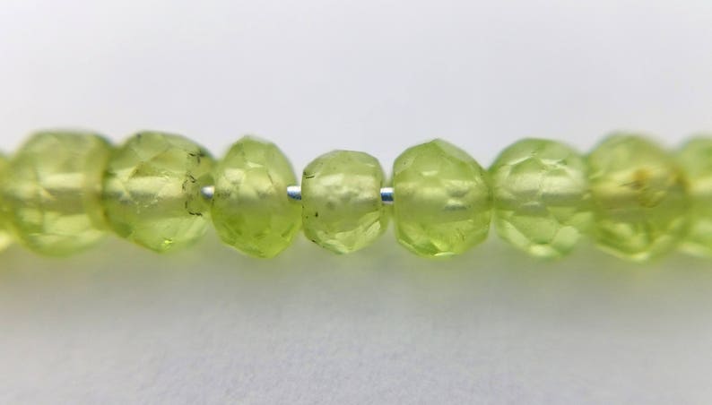 Stainless steel Bead Bar Necklace Peridot Gemstone Bar Necklace 14K gold plated Delicate Gemstone Necklace Minimalism