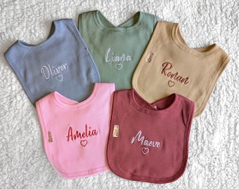 Personalised Embroidered Baby Bib Baby Bib Baby Gift Baby Shower 1st Birthday Toddler Newbord Gift Personalisation Baby Wrap