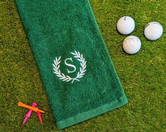 Personalised Embroidered Golf Towel Luxury 550 GSM Cotton Golf Gift Golf Accessory Perfect for Golf Lovers Club, Golf Ball