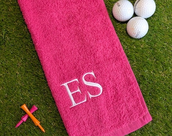 Personalised Embroidered Golf Towel Luxury 550 GSM Cotton Golf Gift Golf Accessory Perfect for Golf Lovers Club, Golf Ball