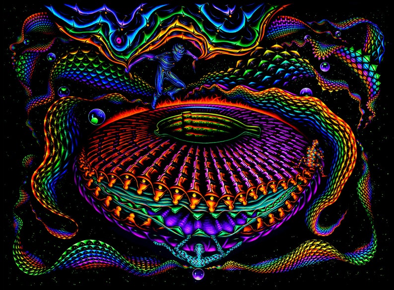 PSYCHEDELIC BACKDROP Projectors Black light Etsy