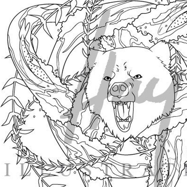 Celtic Knot Bear Coloring Page