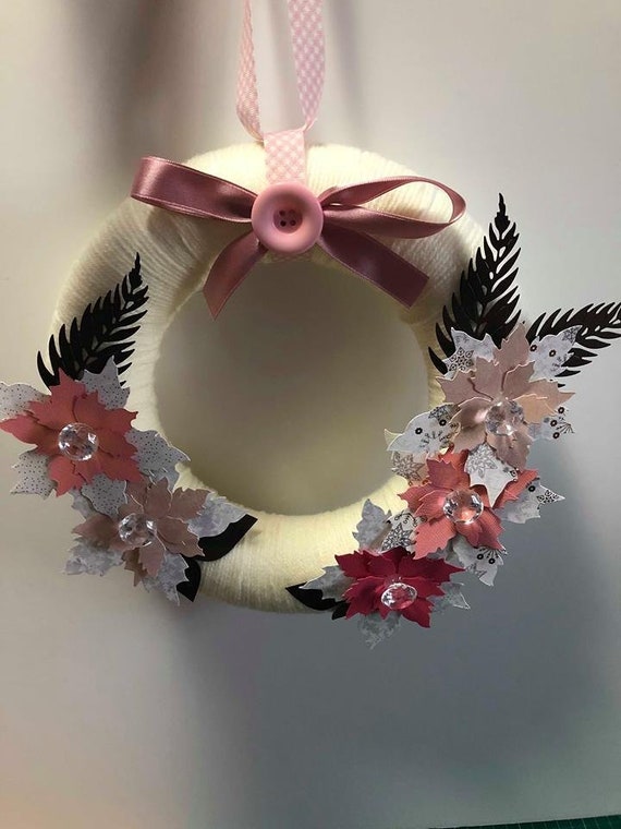 pink christmas garland