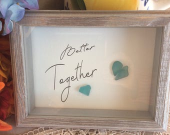 Better Together Sea Glass Art Print