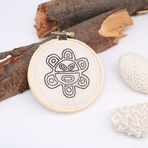 Embroidered Sol Taíno - Taíno Sol - Taíno Symbols - Taino Sun - Boriqua Gift