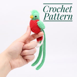 Resplendent Quetzal-haakpatroon heren - Quetzal Amigurumi-patroon - Quetzal Crochet/Amigurumi-patroon klein
