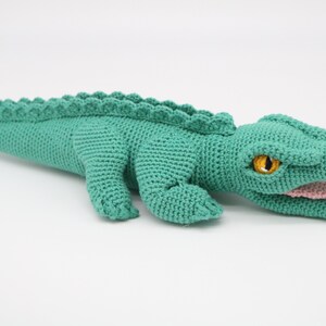 Baby Appleton the Alligator Crochet Doll Amigurumi Alligator Crochet Alligator Alligator Doll image 3