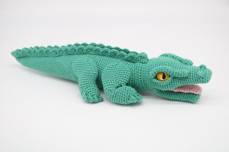 Baby Appleton the Alligator Crochet Doll Amigurumi Alligator Crochet Alligator Alligator Doll image 3