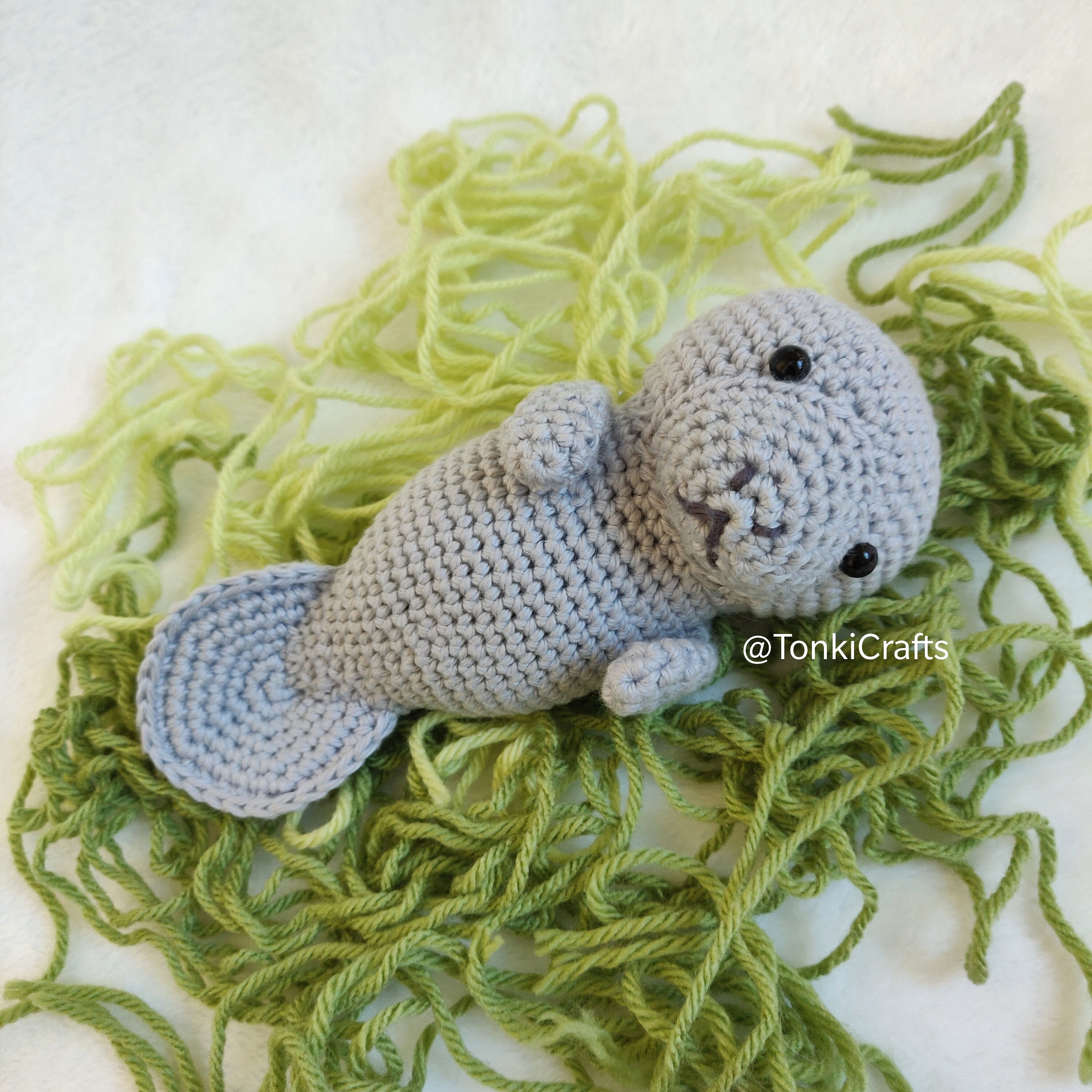 Crochet Manatee Pattern Amigurumi Manatee Pattern Etsy
