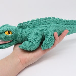 Baby Appleton the Alligator Crochet Doll Amigurumi Alligator Crochet Alligator Alligator Doll image 5