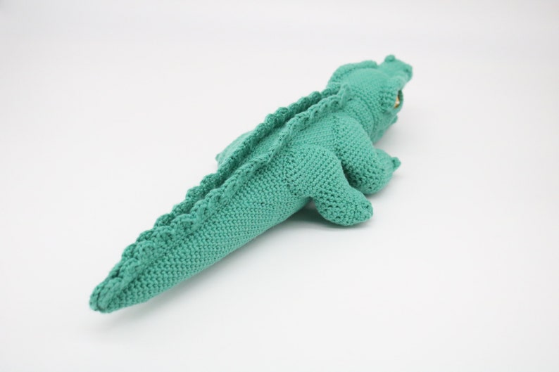 Baby Appleton the Alligator Crochet Doll Amigurumi Alligator Crochet Alligator Alligator Doll image 4