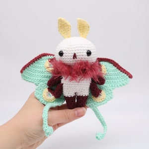 Handmade Crochet Luna Moth Amigurumi Doll 001