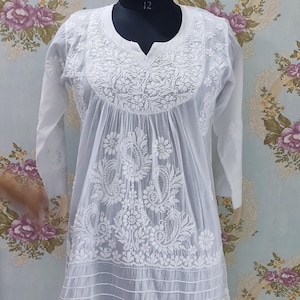 Cotton net kurtis best sale