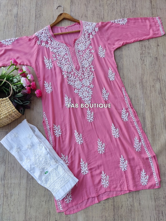 Custom high quality Chikankari Anarkali Wedding Suit – FashionVibes