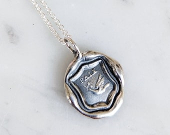 Paix Wax Seal Necklace