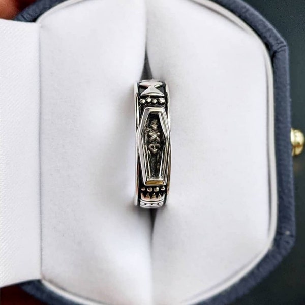 Skeletal Memento Mori Ring