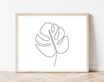 Palm Leaf Drawing Etsy