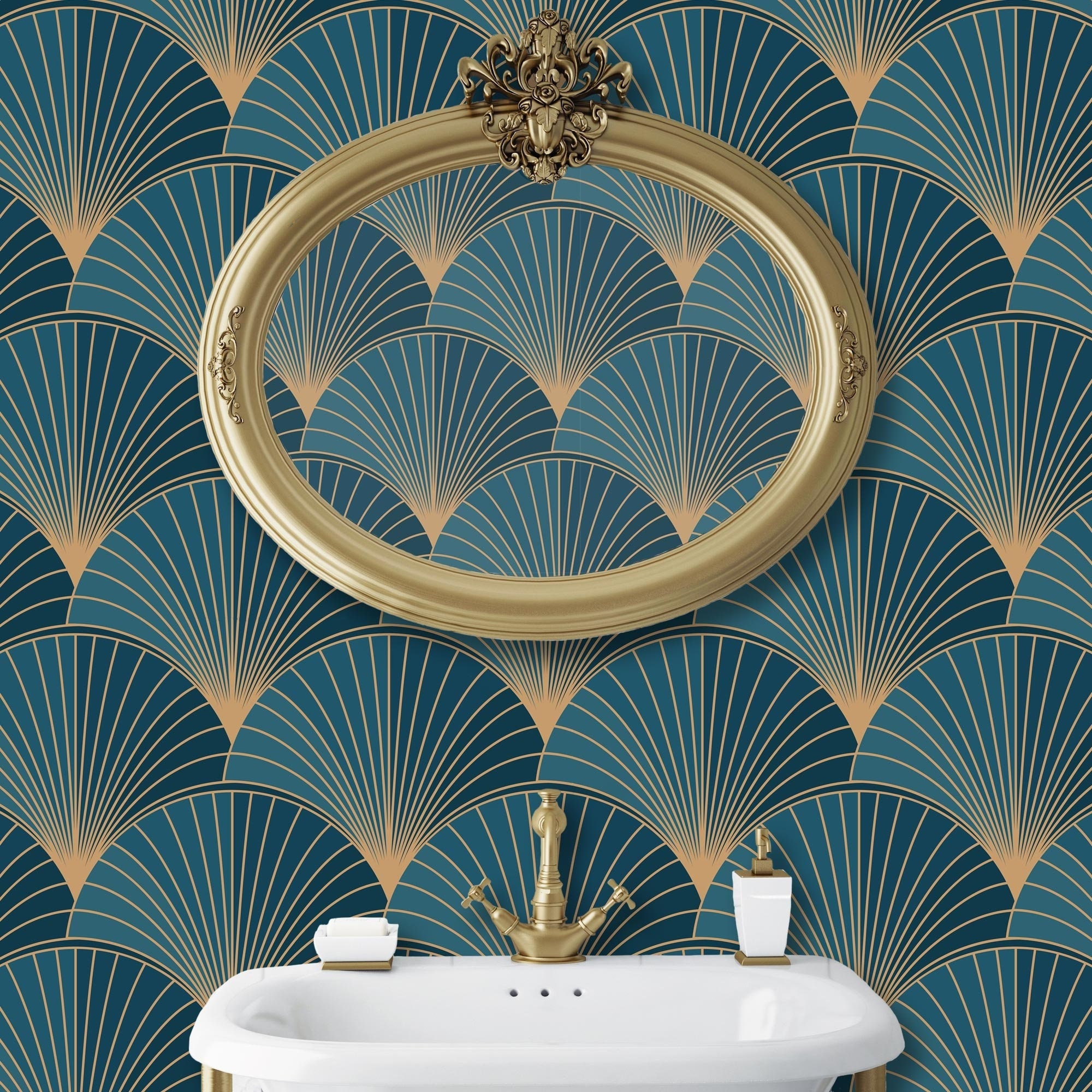 Art Nouveau Wallpaper  ONDECORCOM