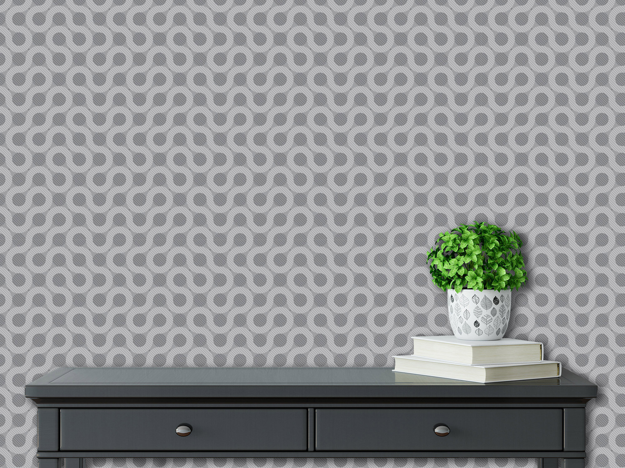 Mid Century Wallpaper Geometric Wallpaper Peel and Stick | Etsy