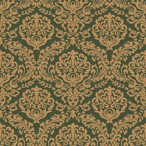 Antique Victorian damask peel and stick wallpaper
