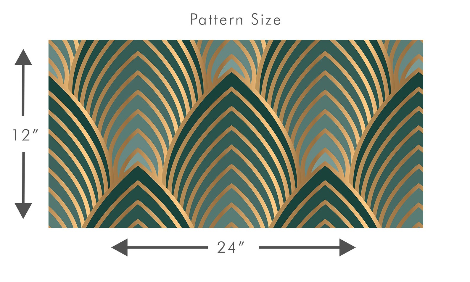 Art Deco Wallpaper Art Nouveau Wallpaper Geometric Etsy