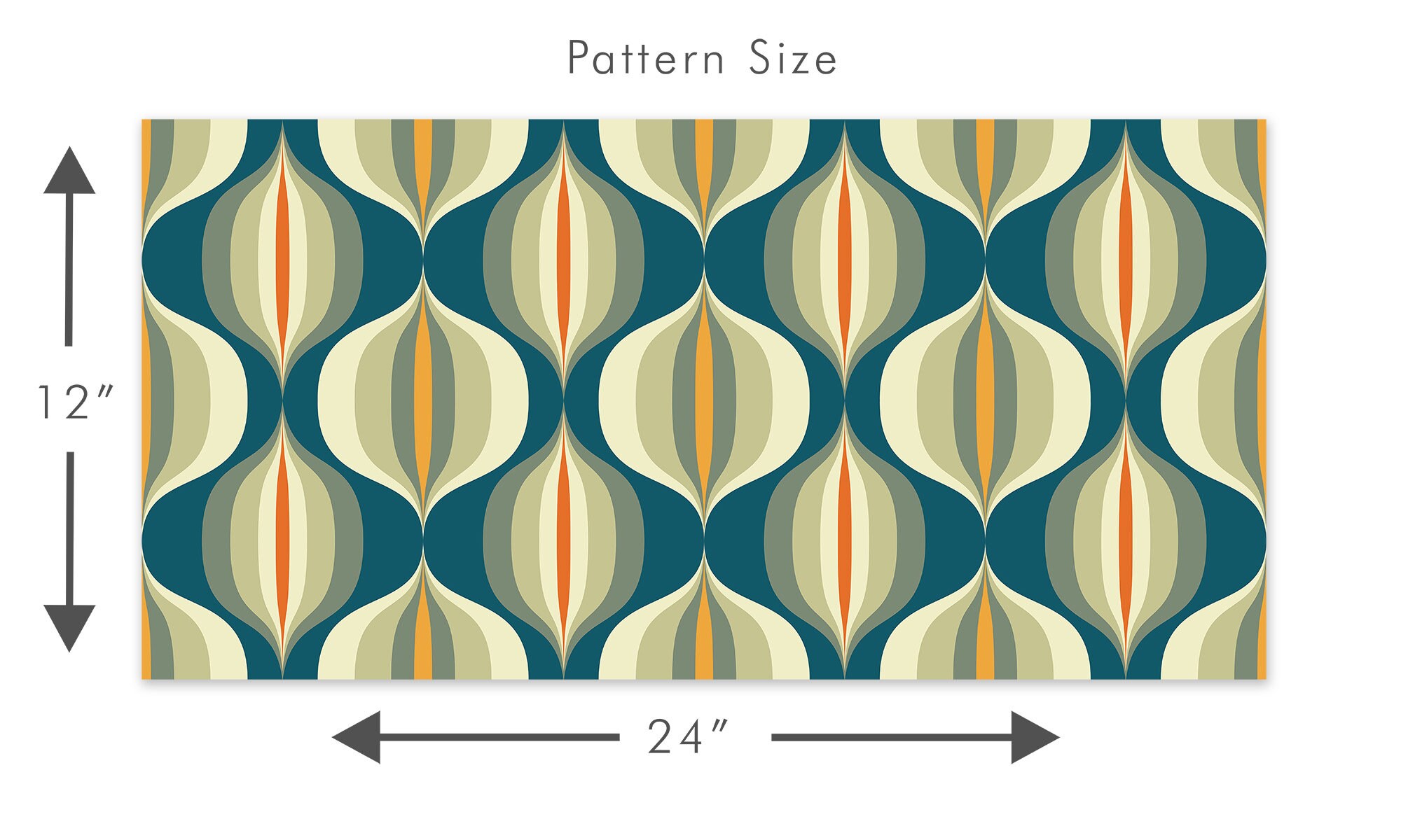 Retro Wallpaper Mid Century Wallpaper Geometric Wallpaper Etsy