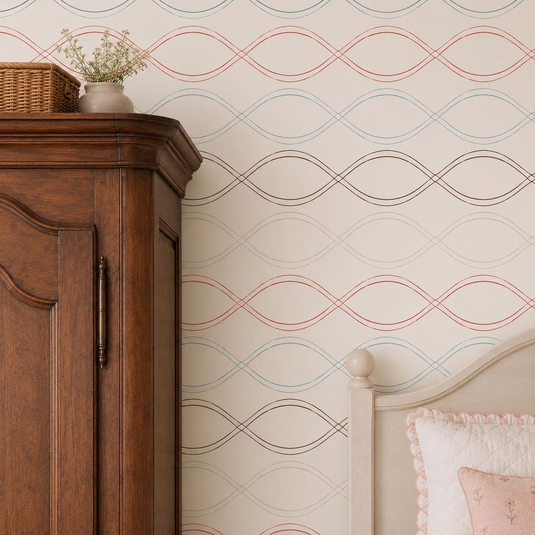 Geometric Wallpaper, Kids Room Wallpaper, Peel and Stick Wallpaper ...