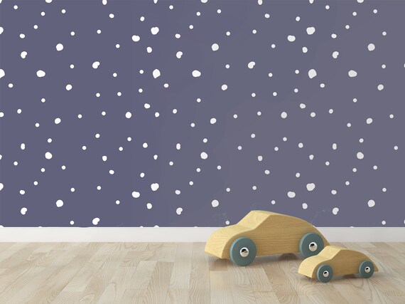 Polka Dot Wallpaper Kids Room Wallpaper Peel and Stick - Etsy