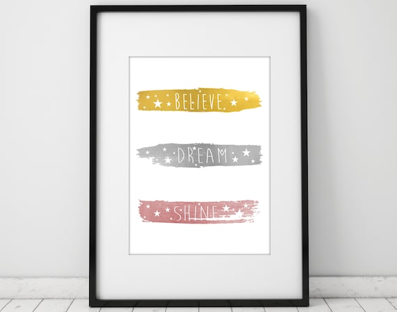 Dorm Room Decor Quote Posters Inspiring Printable Artwork Teen Room Decor Teenage Girl Gifts Girly Wall Art Sister Gift Ideas