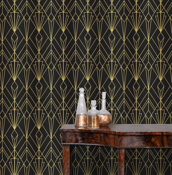 Art Deco Peel and Stick Wallpaper