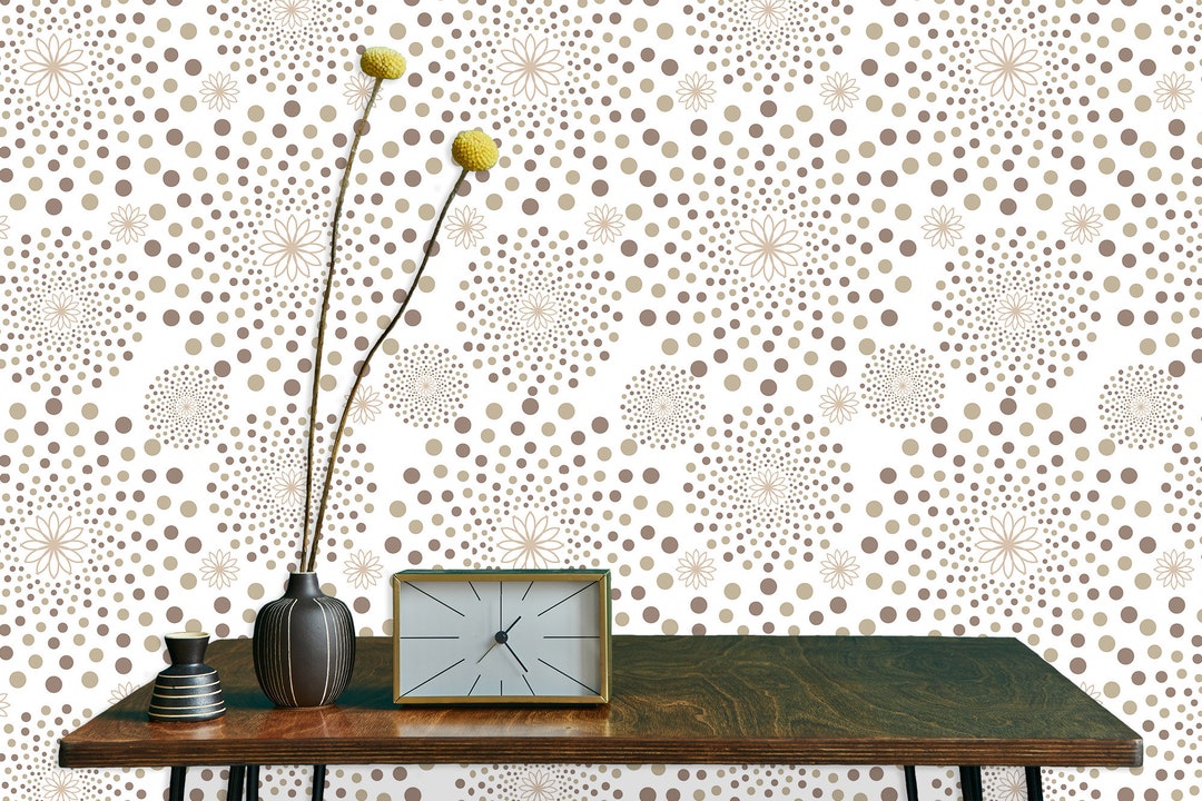 Retro Wallpaper, Mid Century Modern, Vintage Wallpaper, Starburst Retro