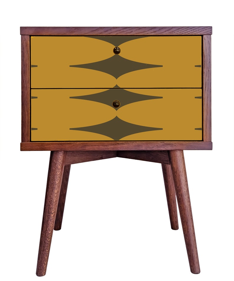 Retro Wallpaper Midcentury Wallpaper Orange Wallpaper Peel Etsy