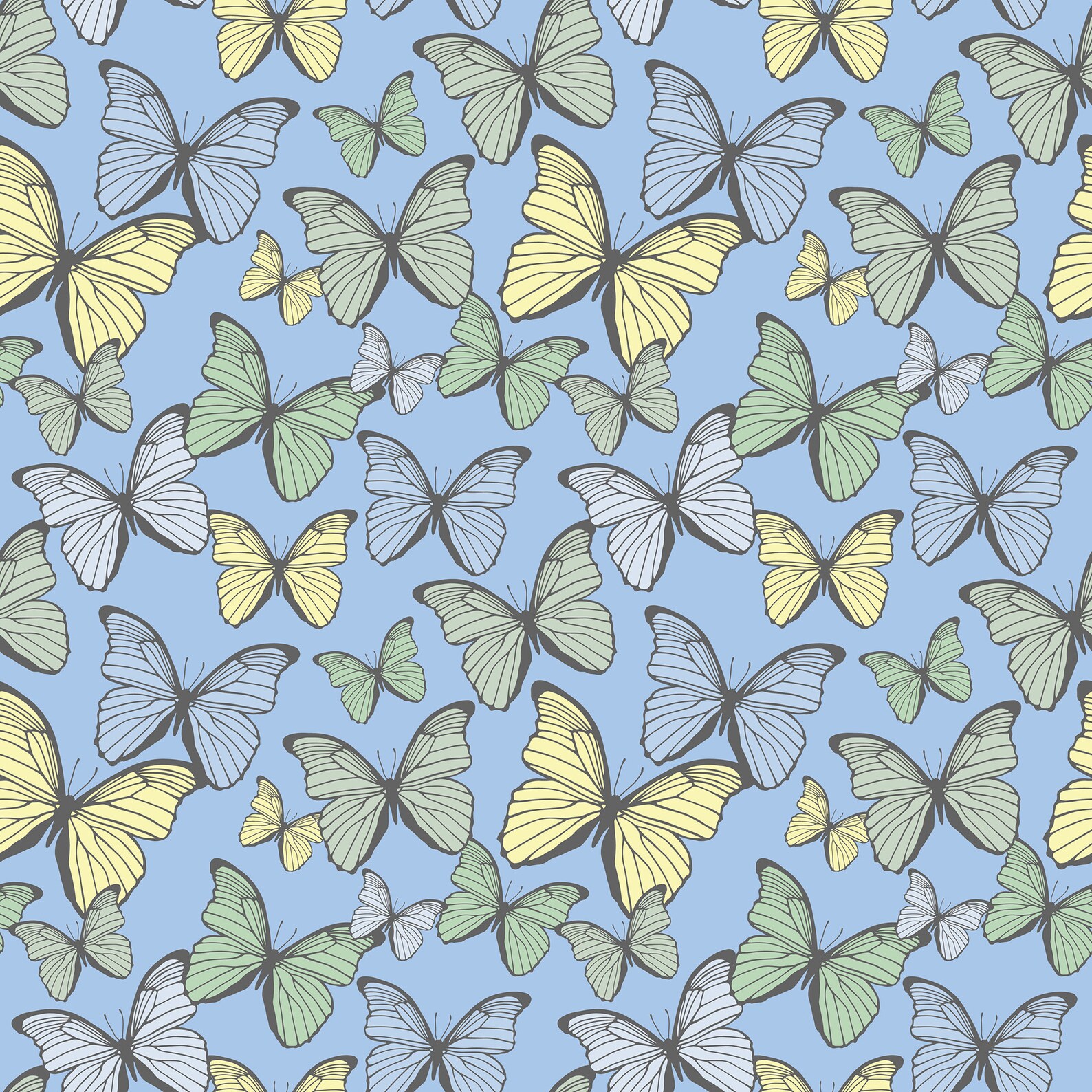 Butterfly Wallpaper Girl Room Wallpaper Peel and Stick | Etsy