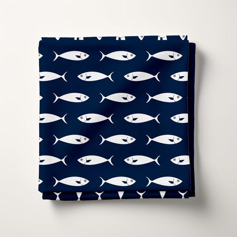Nautical Fabric, Beach House Material, Lake House Decor, Coastal Design ...